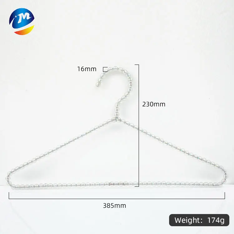 plastic wedding dress hanger adult pearl hangers 38.5cm adult clothes fashion pearl hangers for drying clothes coat sweater