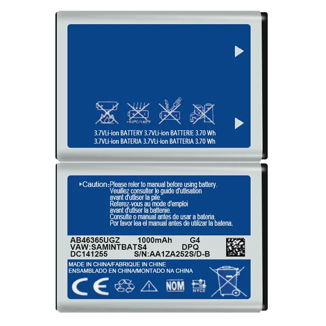  Аксессуары для мобильных телефонов oem ab46365ugz 1000 мАч двойная защита samsung