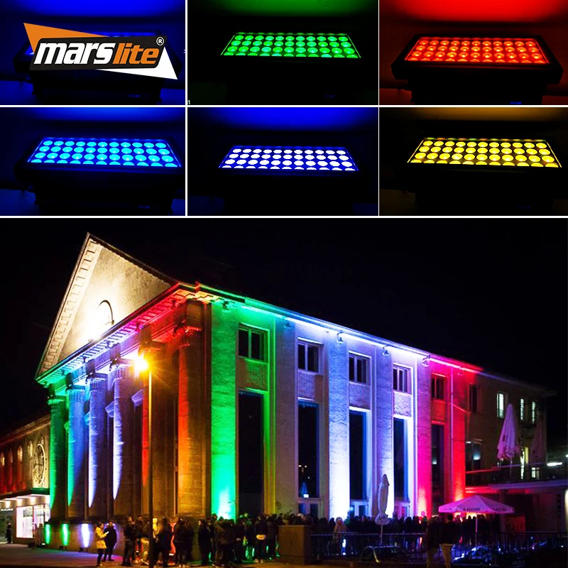 44PCS 15W city color light RGBW 4in1 ip65 waterproof high building wall wash light led city color light