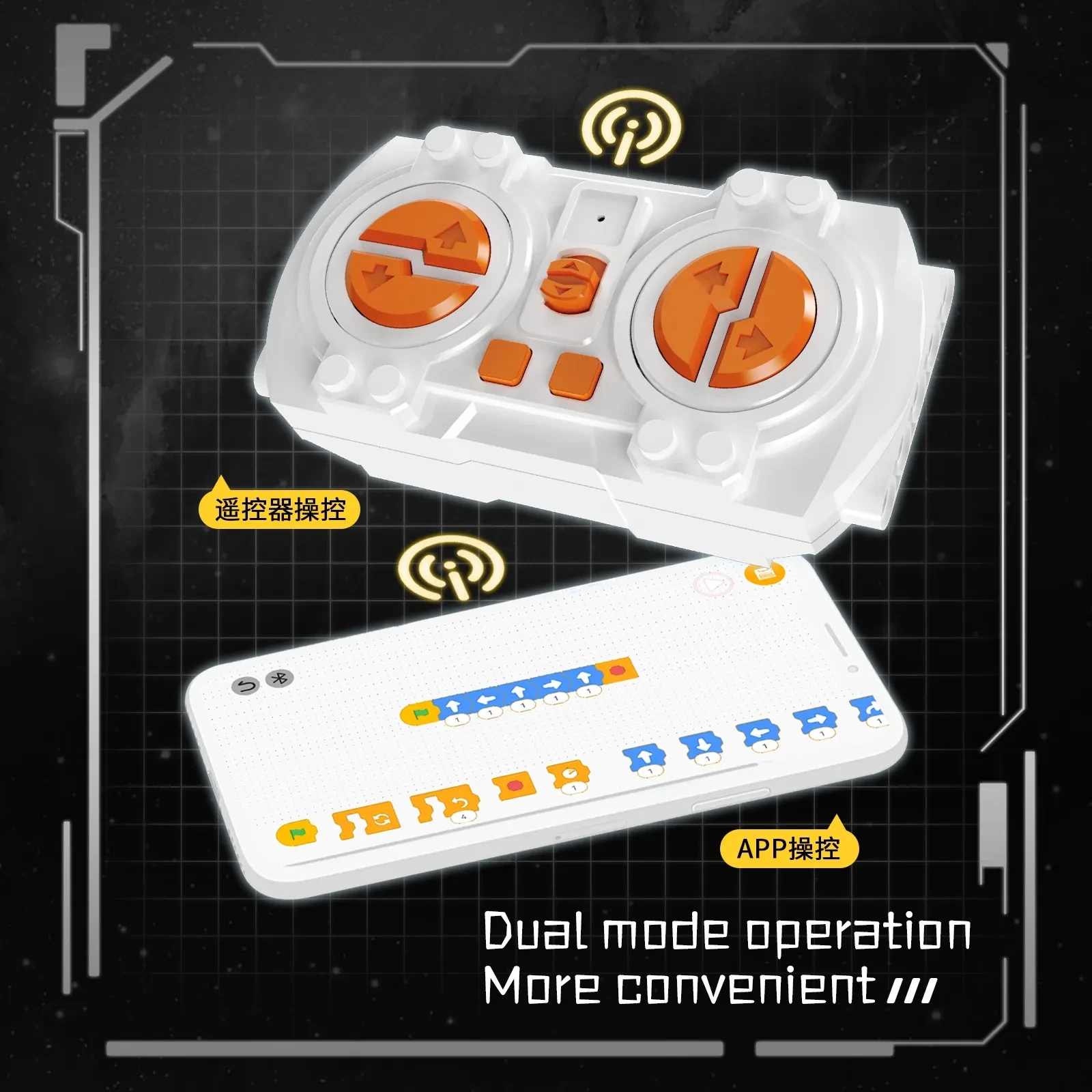 5 in 1 2.4G  STEM educational app programming diy assembly remote control robotic bricks toy robot building block sets