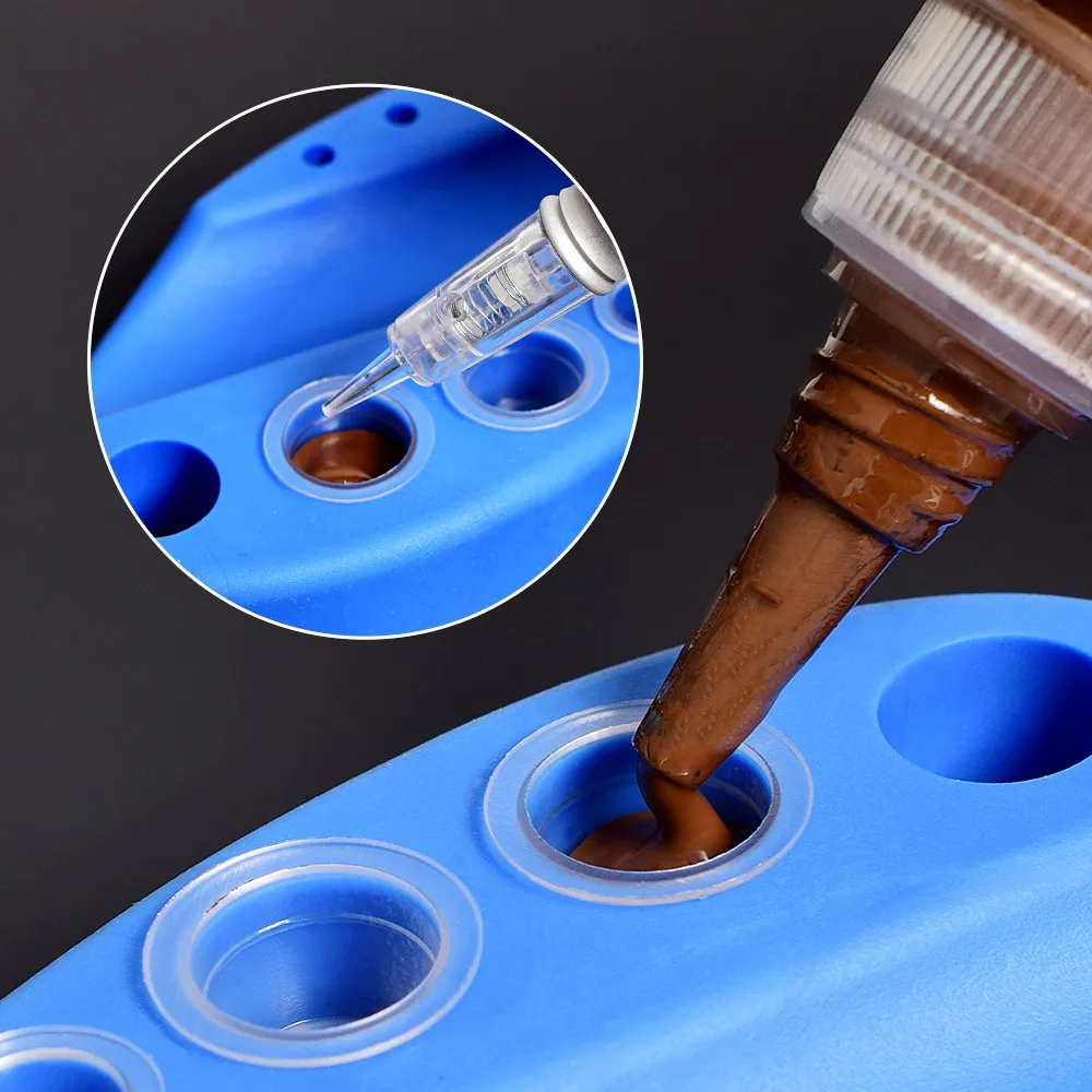 Medium Tattoo Ink Cups Supplies Disposable Eyebrow Tattoo Pigment Cup  White Ink Tattoo Dipfoam Rinse Dip Clean Dip Cup