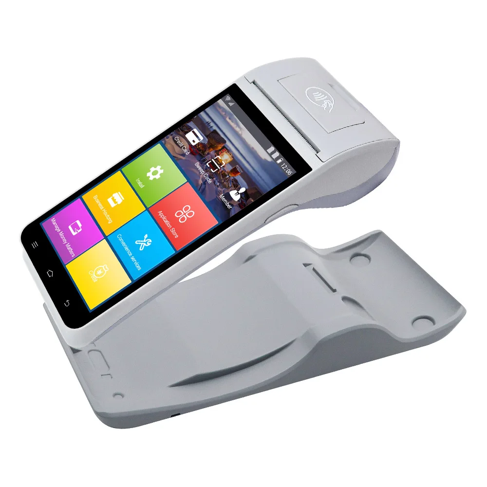 ZCS Z91 Android 11 портативный pos терминал GMS NFC POS мобильные pos-системы с принтером для печати