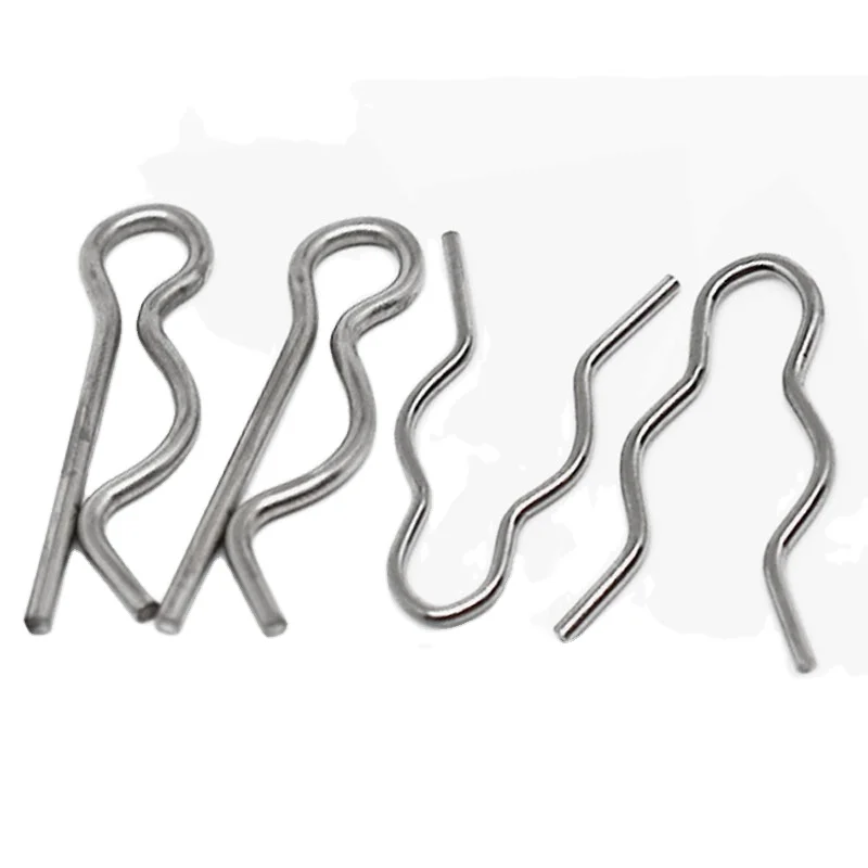 Super Duplex Stainless Steel 2205 2507 A286 Plain R Type Spring Cotter Lock Pin DIN11024