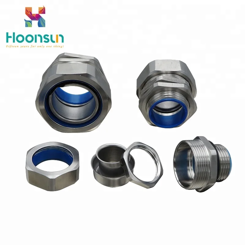 PA66 Stainless Liquid Tight Zinc Alloy Brass Hose Fitting Flexible Conduit Connector