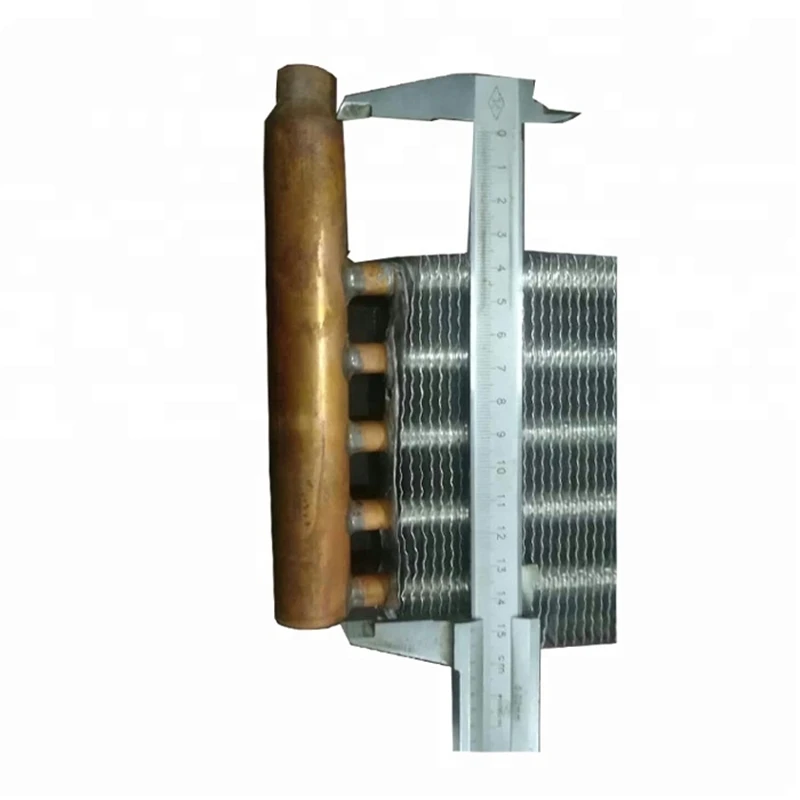 Copper tube radiator finned air cooled evaporator for fuel furnace