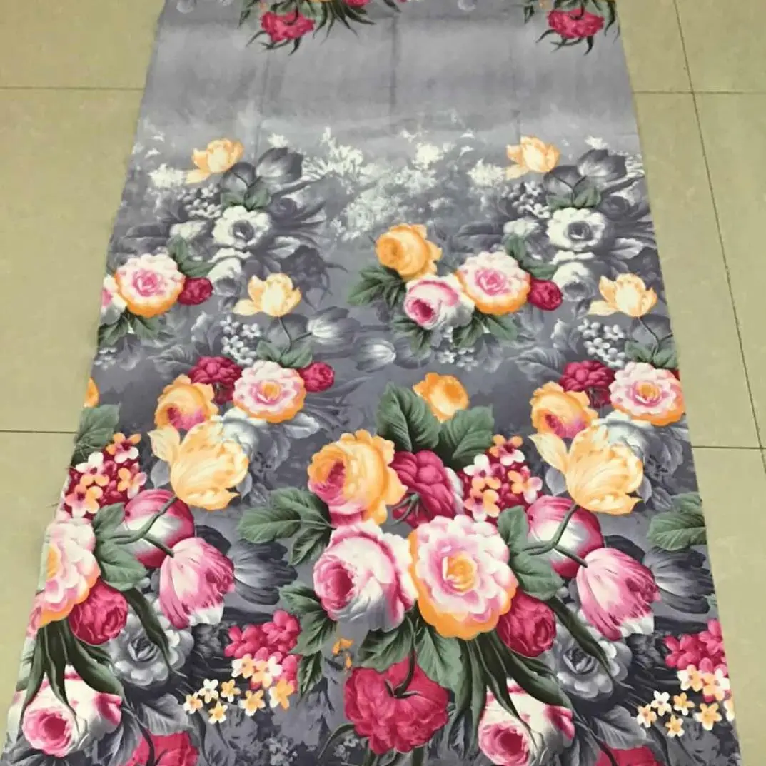 High Quality Polyester Spandex No Newspaper Print Fabric