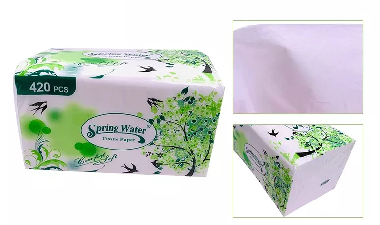 Factory direct wholesale 100% virgin wood pulp facial tissue 2ply 3ply soft pack  facial tissue paper