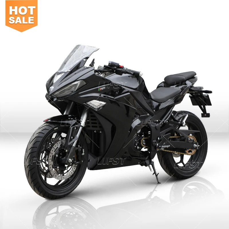 china best sell racing e-motorcycle 3000w engine 72v32A battery 80km/h fast e-motor double disc brake electric motorcycle