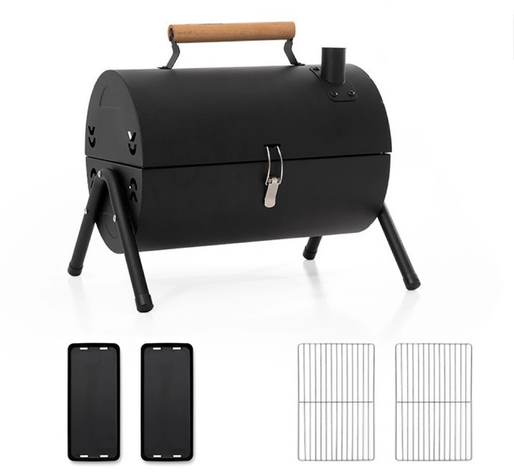 Whole sale Barbecue Grill Portable Charcoal Camping Barbecue Equipment Tools Carbon Baking Mini Full Set