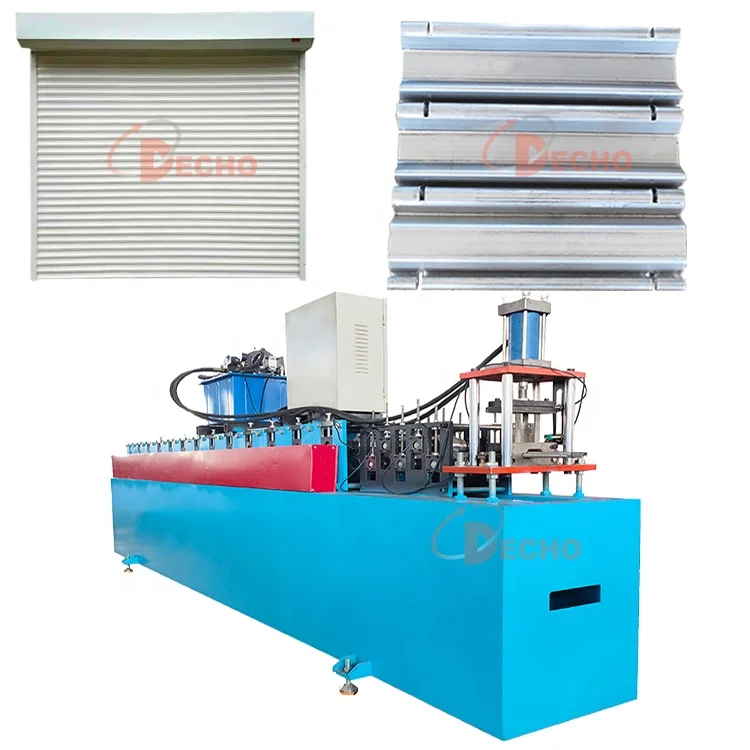 Fully automatic high speed metal shutter door machine roll up shutter door slat roll forming machine