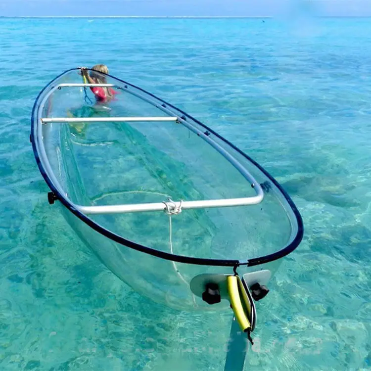 Ocean Clear Bottom Double Transparent Kayak Clear Fishing Canoe 2 Person