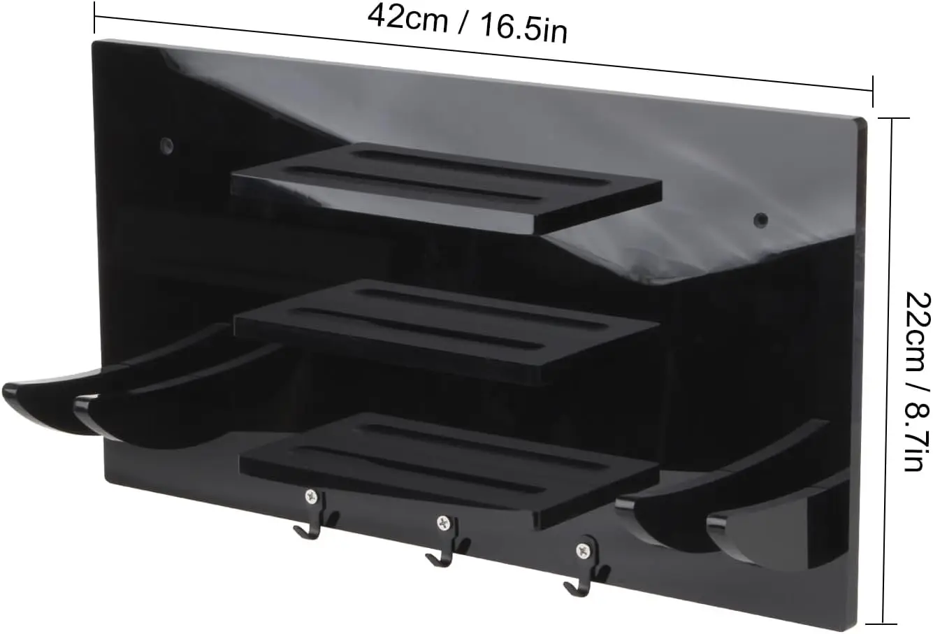 Ping Pong Paddle and Balls Holder with Hooks, Wall Mounted Table Tennis Storage Rack for 6 Bats and 12 Balls