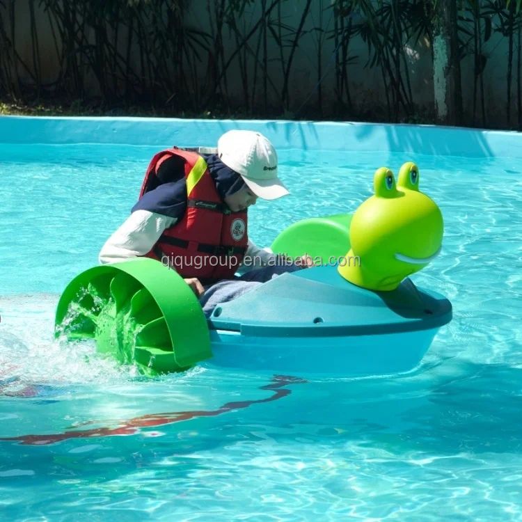 New style animal duck shape plastic rowing water kids hand paddle pedal boat for swimming pool