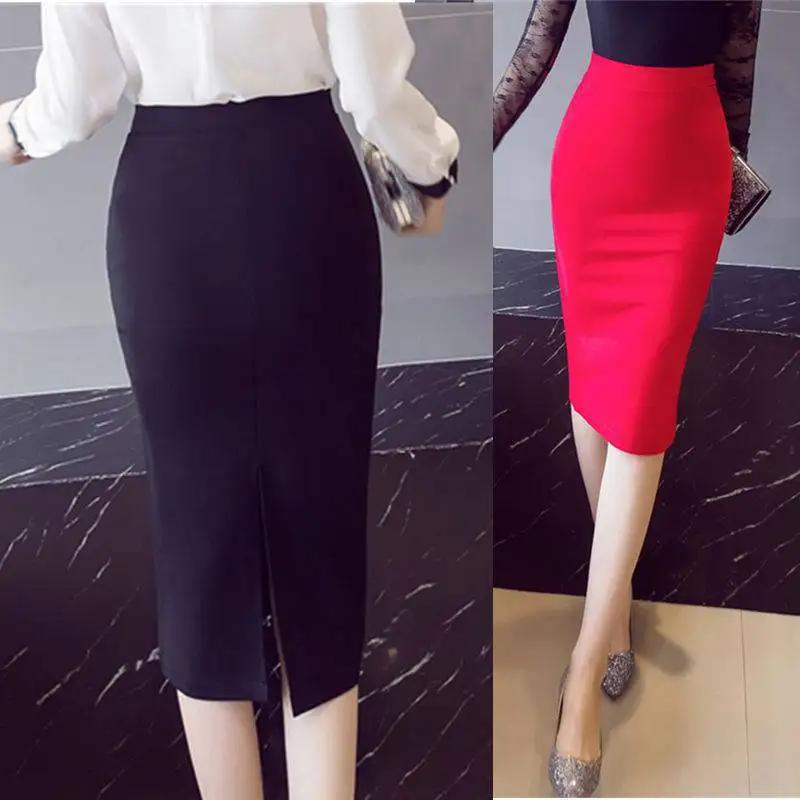 Hot fashion women long skirt ladies latest plus size office skirts
