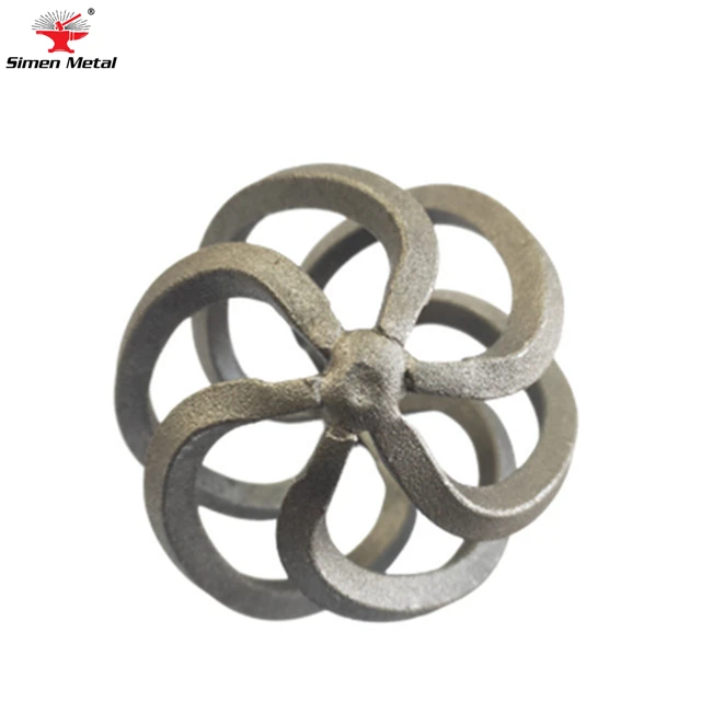 Most Popular Wrought Iron Components Ornamental Iron Baskets for Gate fittings and Railing