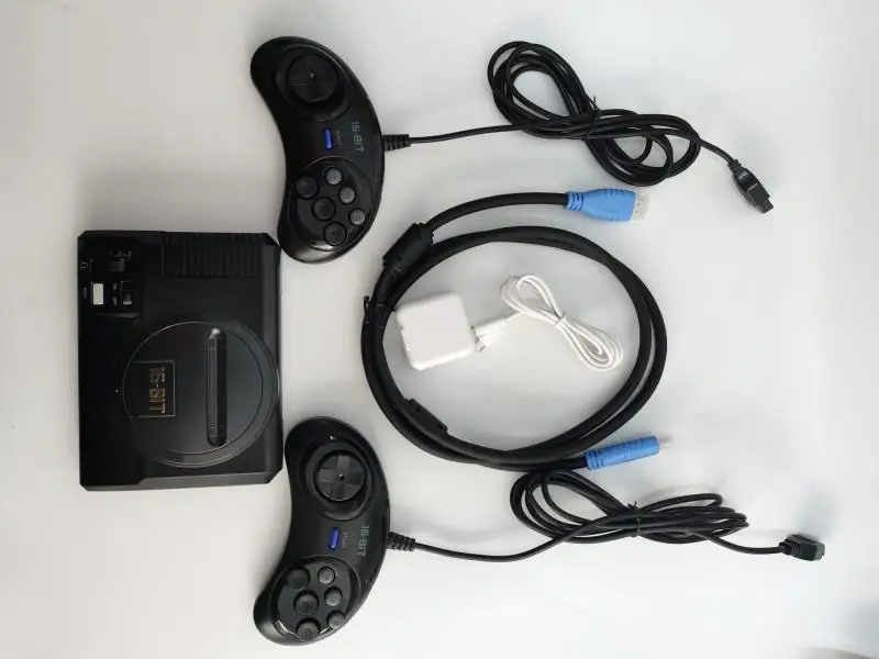 
HD16bit sega MD2 TF card built-in game 100 in 1, plug-in card dual handle video game console factory direct sales Double handle 