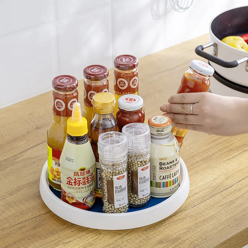 Large Multifunctional Rotating Spice Rack Kitchen Spice Bottle Shelf Kitchen Organizer