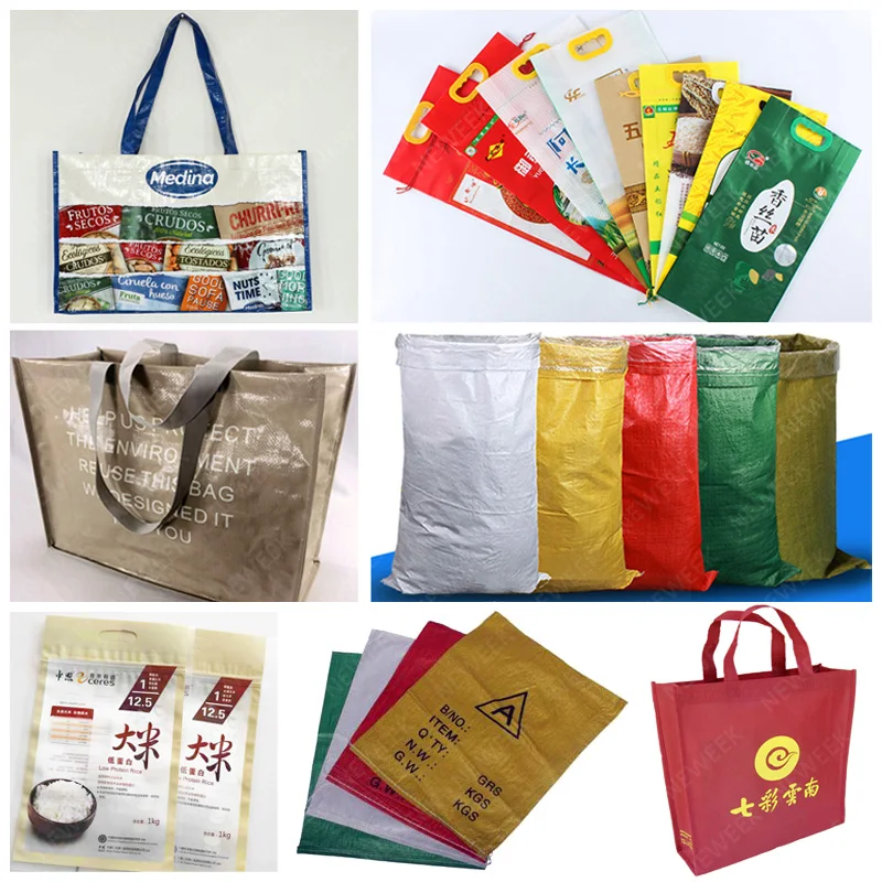NEWEEK woven bag printer flexo printing 4 color automatic non woven jute bag offset printing machine