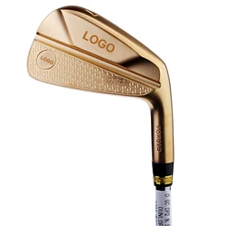 High-end Customized Golden Forged Golf Clubs Golf Iron Head For Men