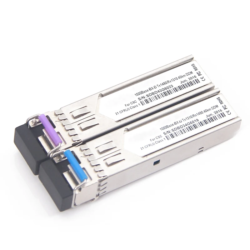 Пара SFP BIDI оптический модуль 1000Base-BX40 GLC-BX-D GLC-BX-U км 1310/1490nm 1 25 ГБ трансивер LC разъем