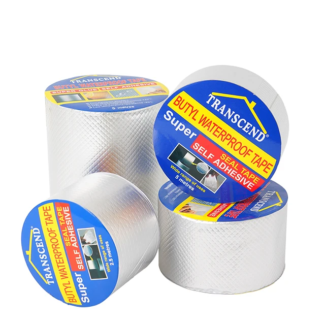 Butyl Rubber Sealing Tape Self-Adhesive Asphalt Tape Aluminum Foil Rubber Tape WATERPROOF ADHESIVE BUTYL