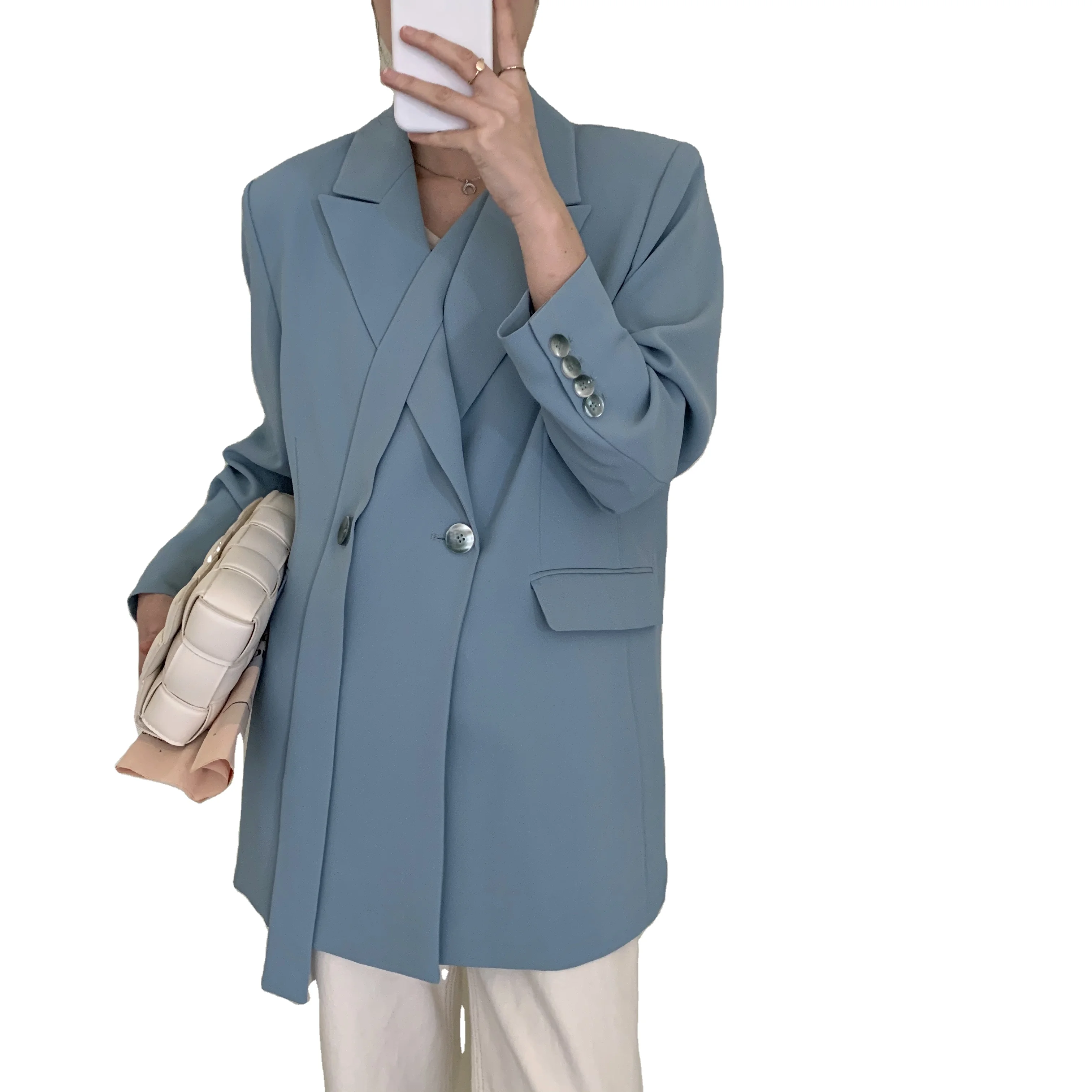 
2020 New Fashion Wholesale Custom Design Women Lisure Style Casual Wear Office Ladies Blazer Suits uniform 