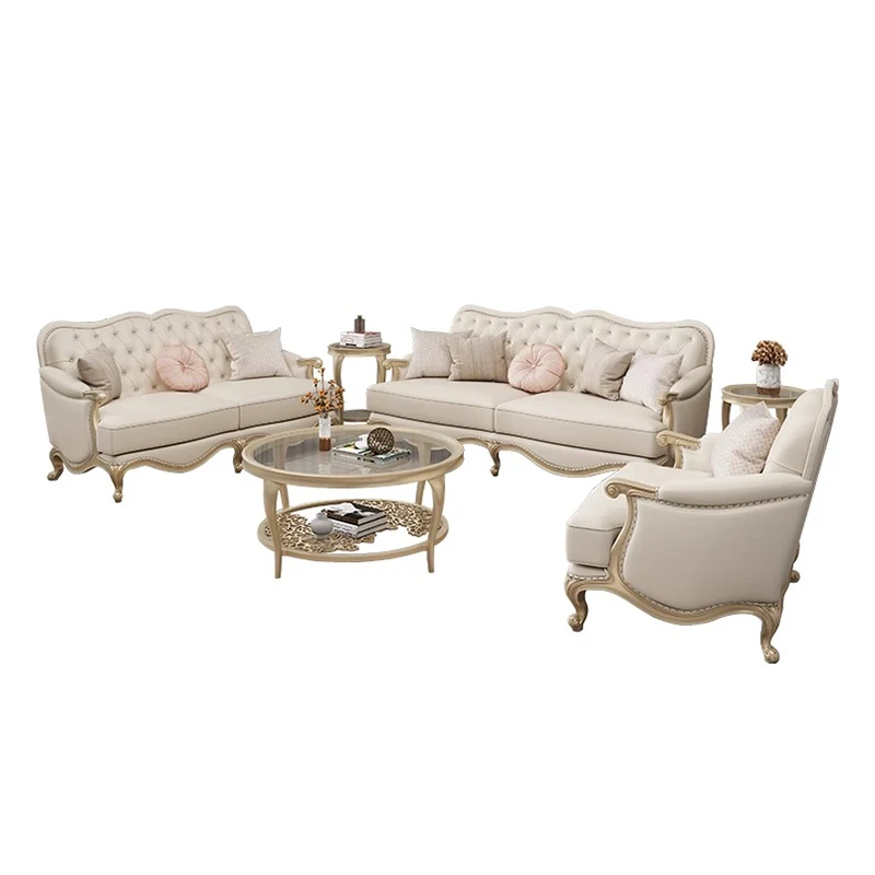 Hot Selling Europe Style Fabric Living Room Sofas Modern L Shape Sofa Set Furniture royal sofa set luxury living room furniture