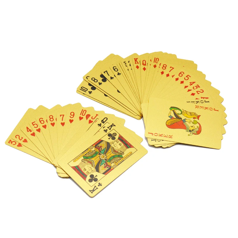 Custom Printing PVC Grid Card 24k Gold Foil NFC Planning Poker Playing Cards In Bulk