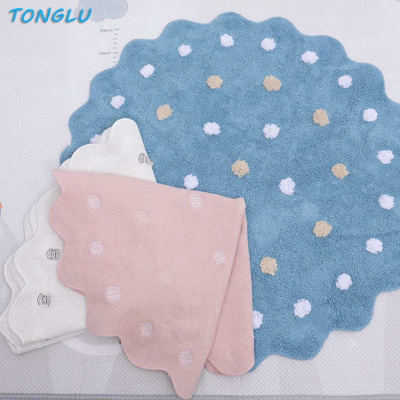 Custom floor rug shaggy rugs carpets for living room Round home kids carpet