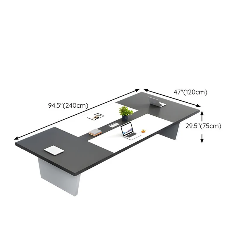 Elegant White office furniture meeting room table and chair  for  Office