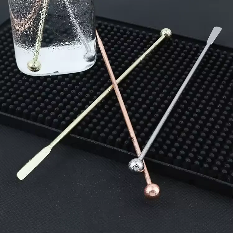 Low MOQ Small Paddles Stainless steel Stir Drink Coffee Stirrer for Beverage