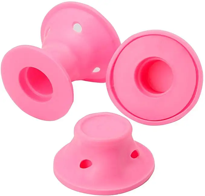 
Wholesale Food Stage Effortless Silicone Hair Rollers Heat Free Portable Silicone Hair Curlers 
