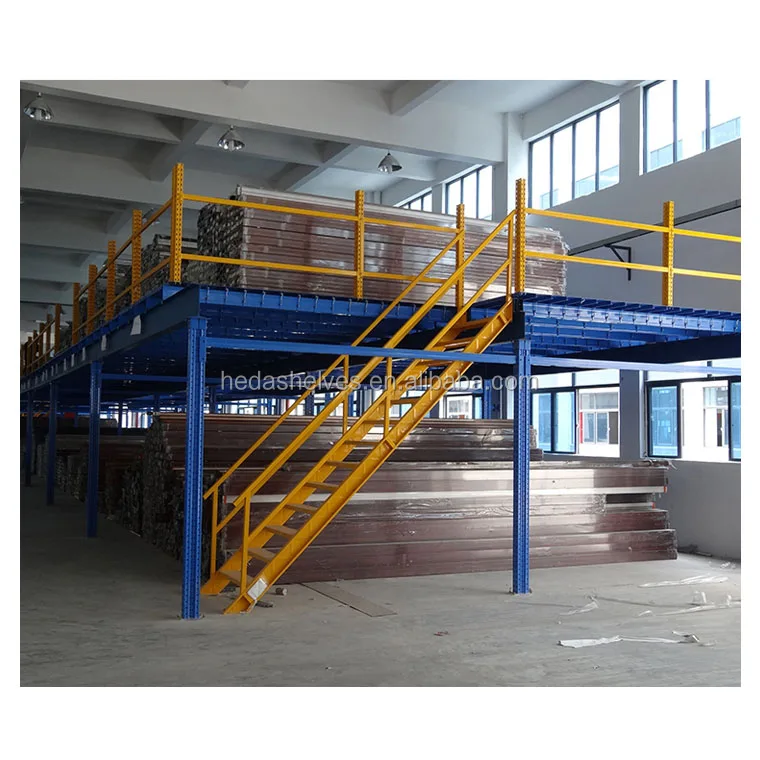 China Factory warehouse multi-level mezzanine flooring Steel Mezzanine Floor Racking For Business Industrial Warehouse