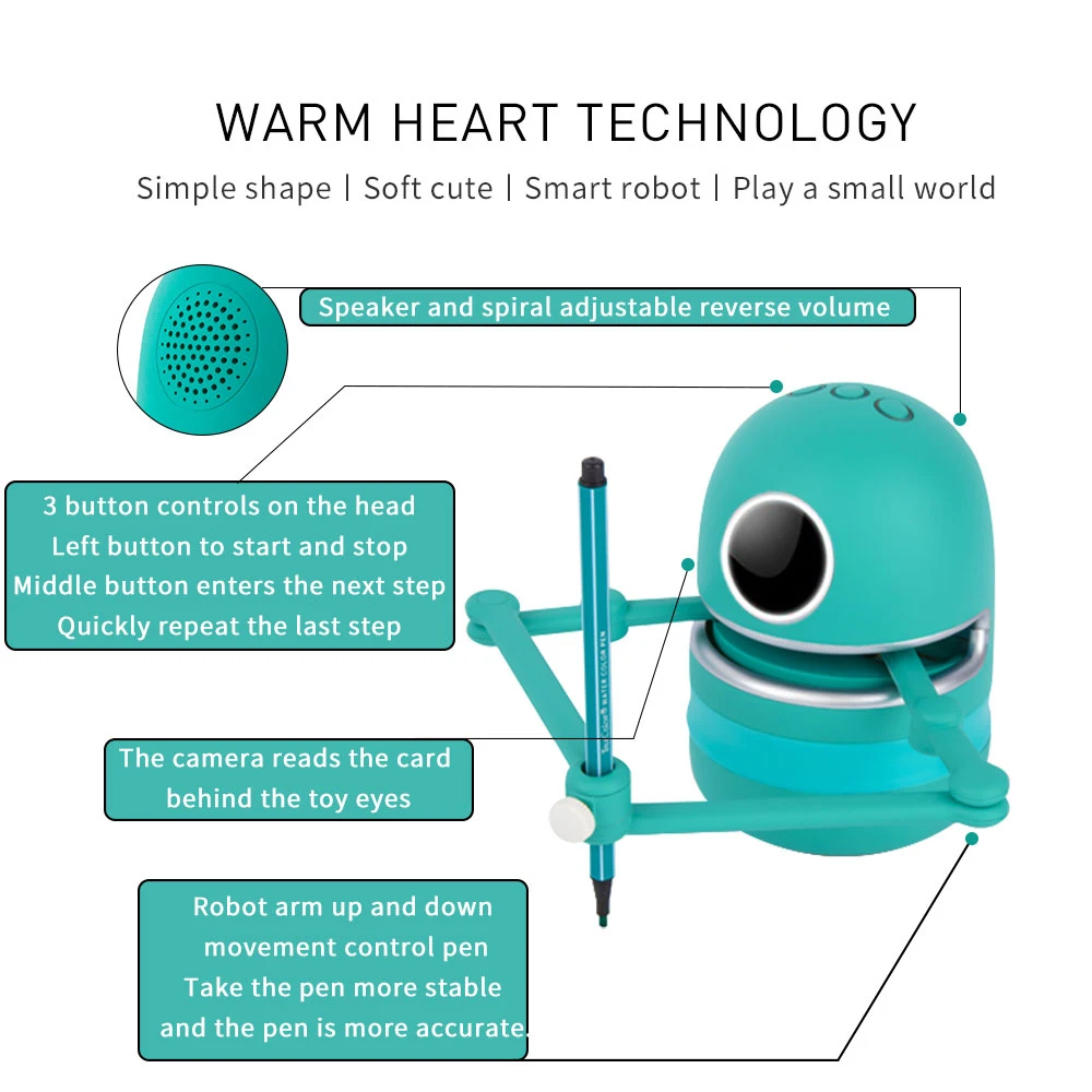 Accompany gift surprise gift Drawing robot supermarket hot sale Quincy speak blink