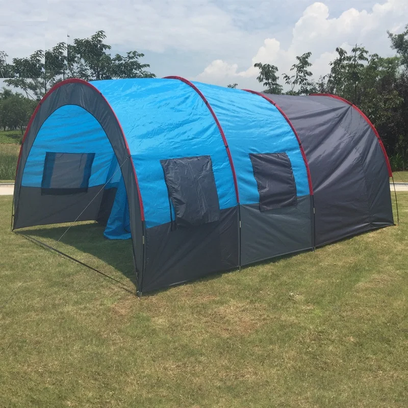 Large Camping Tent 5-8 Person Tunnel Tent Outdoor Family Tents