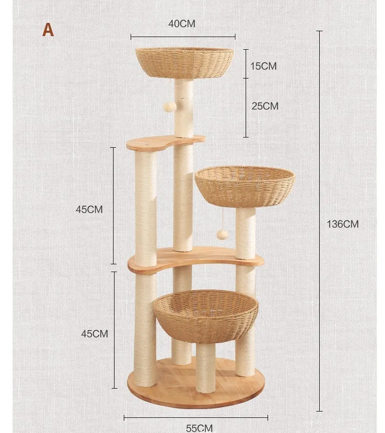 Kingtale Pet Accessories Trending Products 2024 New Arrivals Pet Manufacturers Cats Tree Cat Tower For Cat