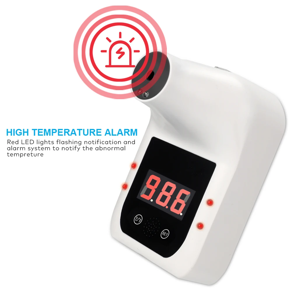 GP-100 Wall-mounted temp measurement Thermometer with Voice Broadcast and Alarm System