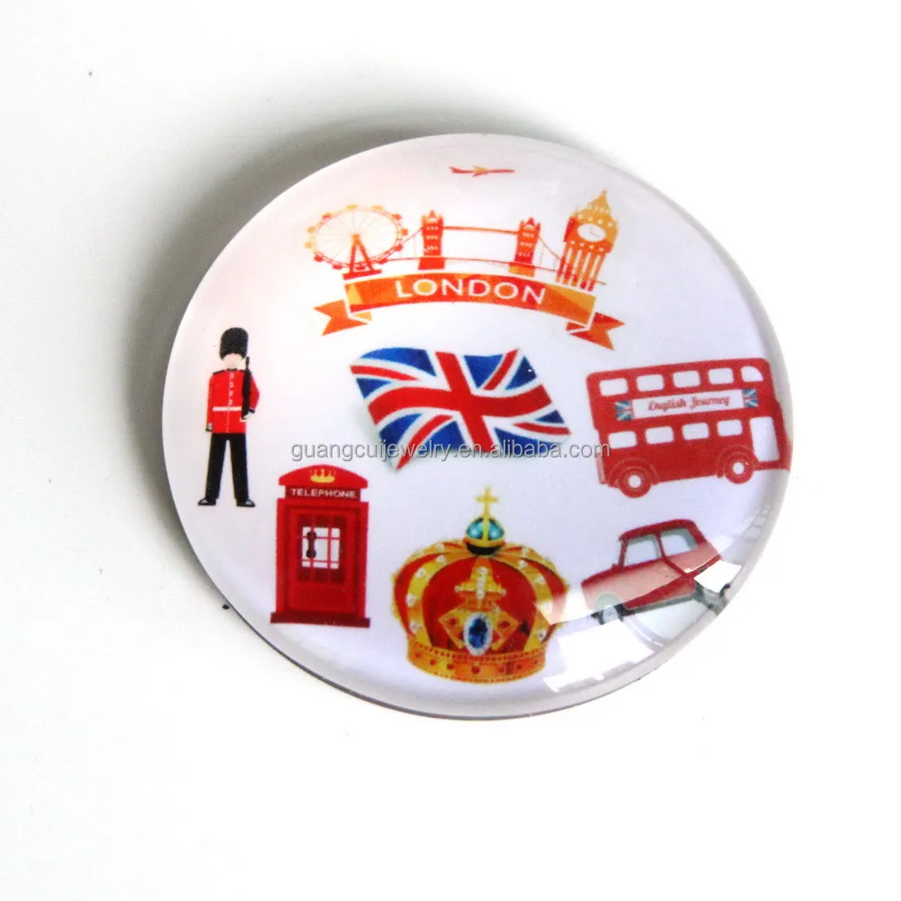 Custom design London Britain souvenir buy online crystal fridge magnets