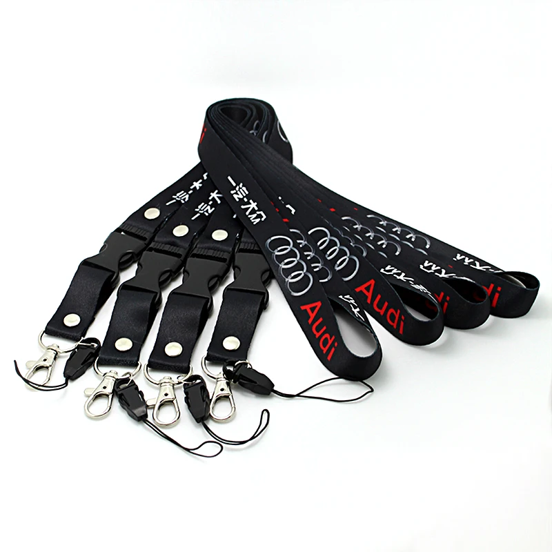 ID Card Holder Accessory Customized Printing Logo Keychain Long And Short Neck Lanyard