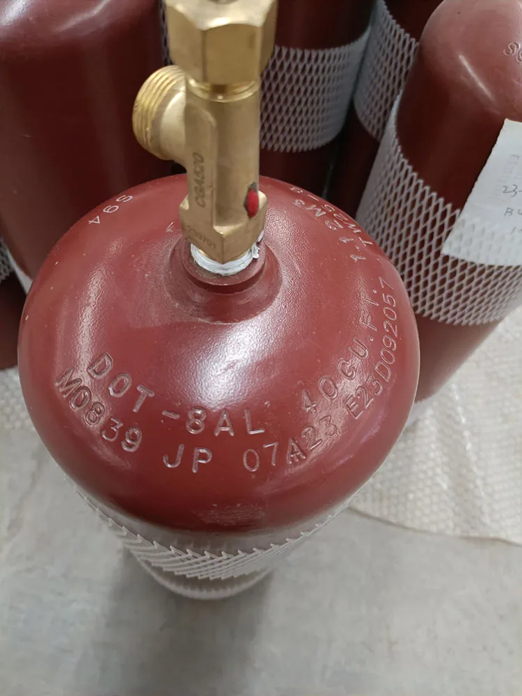 Factory Supply Acetylene Cylinder C2H2 Gas Bottle Industrial Welding Gas Tank