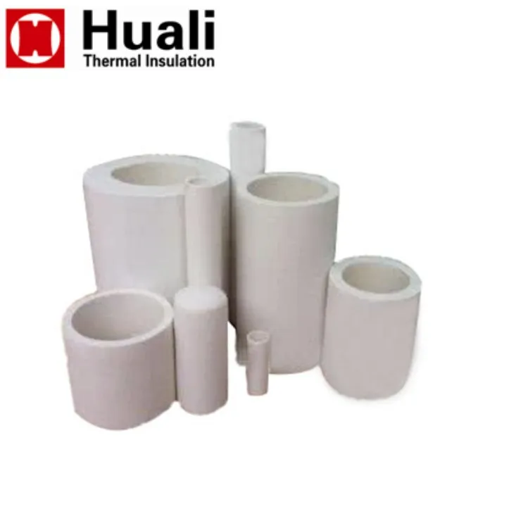cheap price aluminum silicate insulation pipe ceramic fiber tube  for boiler insulation