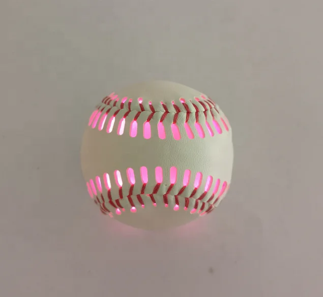 LED Baseball Ball High-end New Products Custom Logo Leather Professional Design Standard Size 9 Inch Baseball