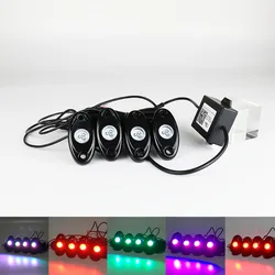 4 Pods 9W App Control Mini Led Rgbw Lamp SUV Automotive Decoration Led Light Chassis Rock Light