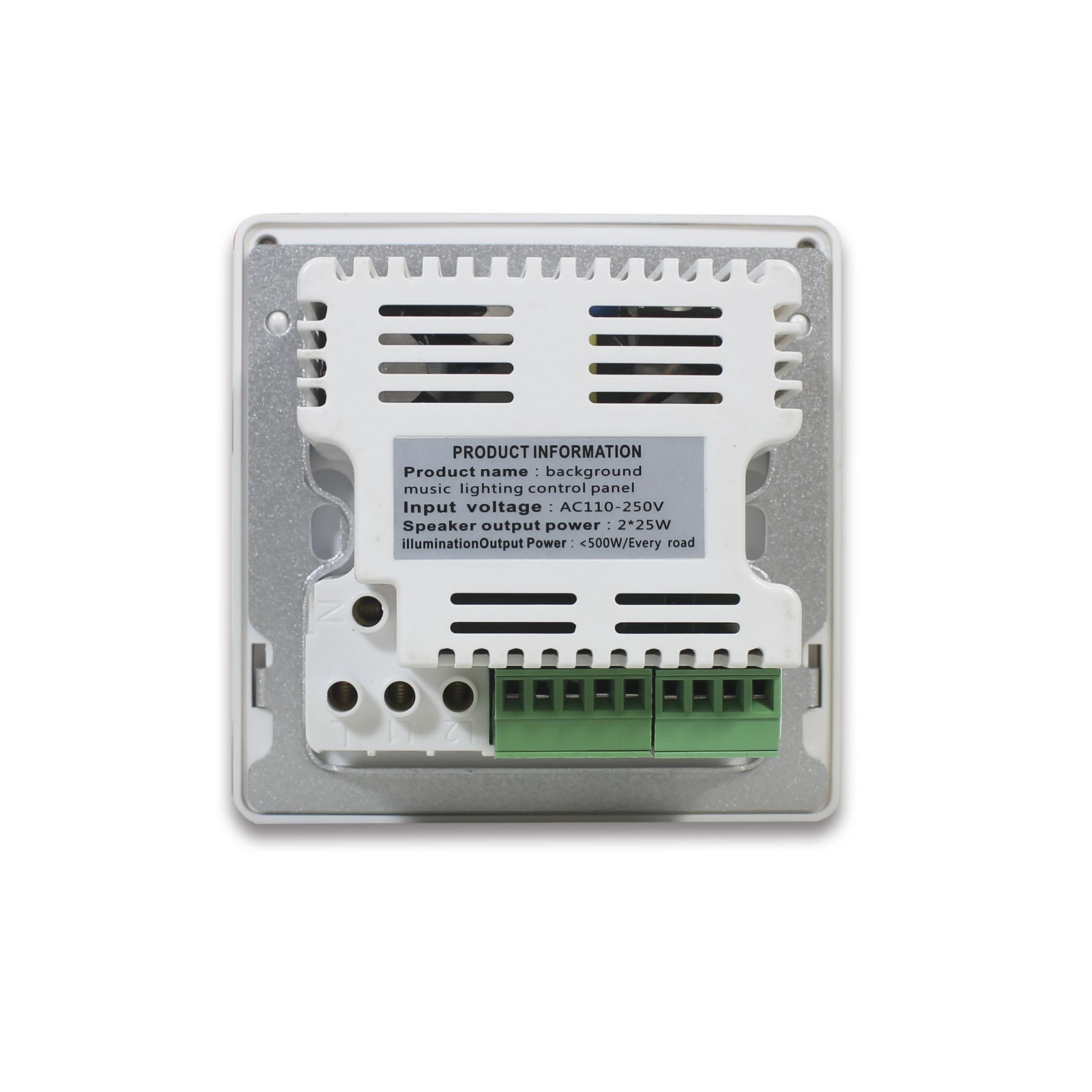 T 2 Channel Stereo Sound Background Music Host Bluetooth Wall Amplifier With Lighting Controls For Smart Home In Wall Amplifier