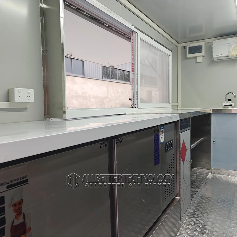 New Mobile Hot Dog Carts Modern Fast Food Vending Trailer Truck Mobile Bbq Food Trailer for Sale