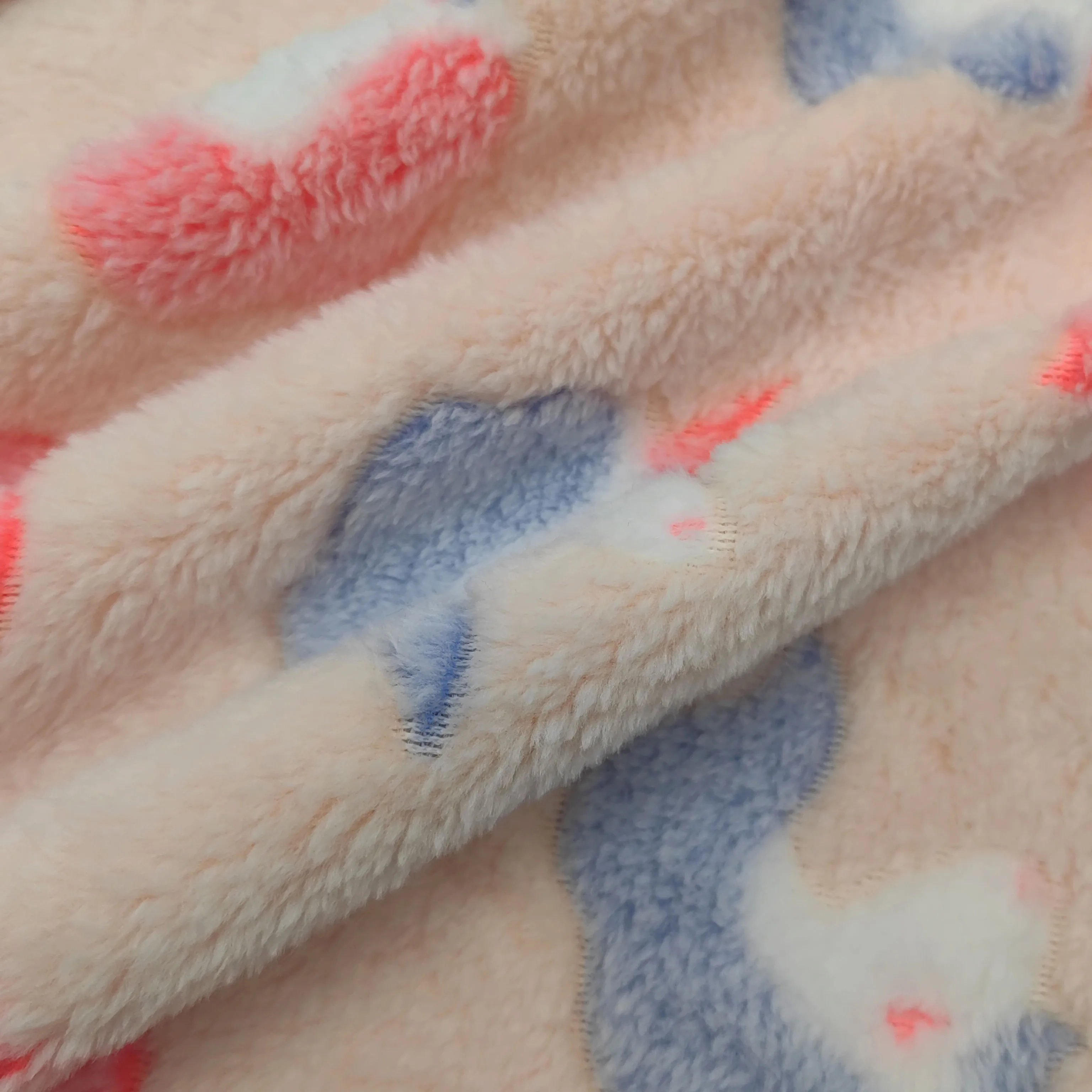 Wholesale Comfort Flannel Fabric Polyester 270gsm Knitted for Blankets