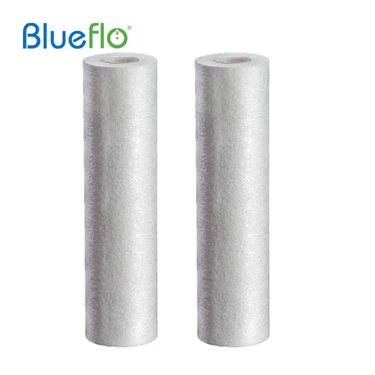 Фильтр для осадка Blueflo высокой степени удержания грязи, 5 10 микрон, полипропиленовые плиссированные фильтрующие картриджи для опреснения