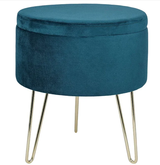 Factory Industrial Cheaper Round Storage Ottomans Makeup Dressing Chair Small Footrest Stool