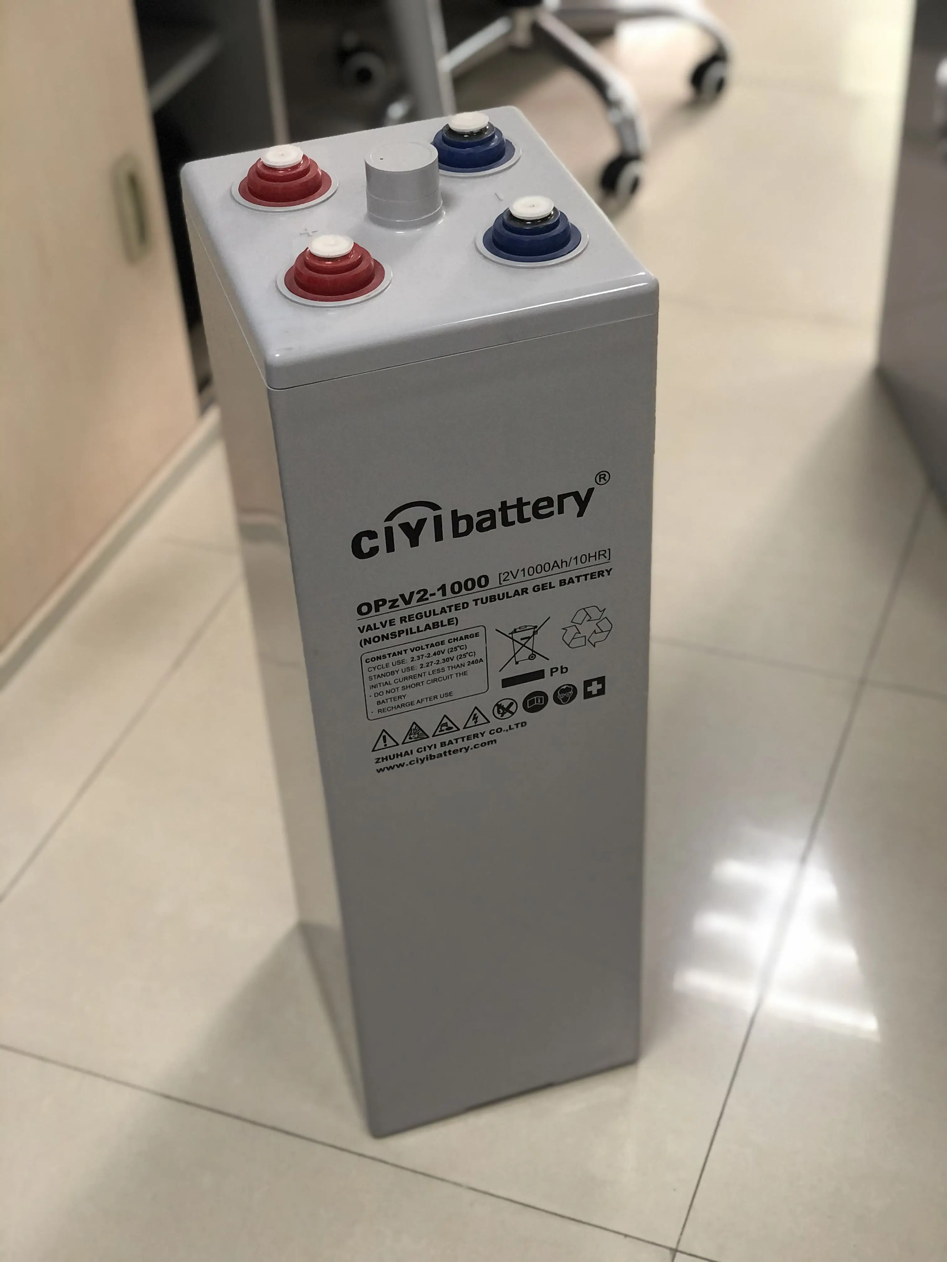27 Years Super Quality Gel Battery OPZV 2v 1000ah Solar battery