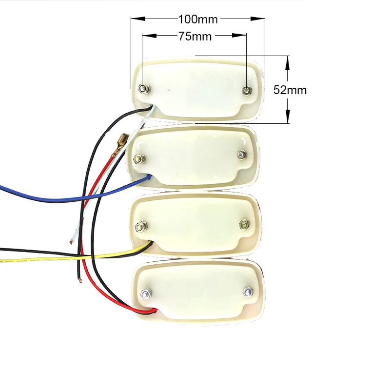 Multi colors 12V/24V/10-30V truck indicators 12 LED truck side marker with 1 year warranty
